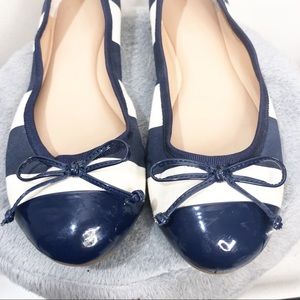 Banana Republic Shoes - Banana Republic Navy Blue and White Stripe Flats Banana Republic Shoes - Banana Republic Navy Blue and White Stripe Flats